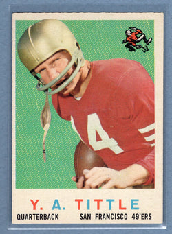 1959 Topps #130 Y.A. Tittle (HOF) EX-MT  GO176