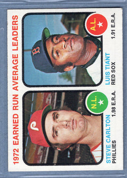 1973 Topps #65 Earned Run Average Leaders (Steve Carlton)  (b) EX-MT  GO669