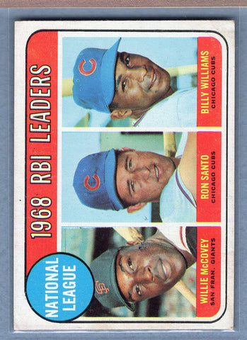1969 Topps #4 NL RBI Ldrs (McCovey)(2) EX   GOY