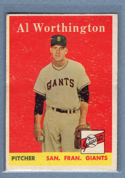 1958 Topps #427 Al Worthington (st) VG  GO129