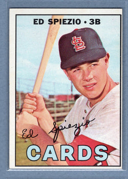1967 Topps #128 Ed Spiezio (Lettering All There) EX  GO368