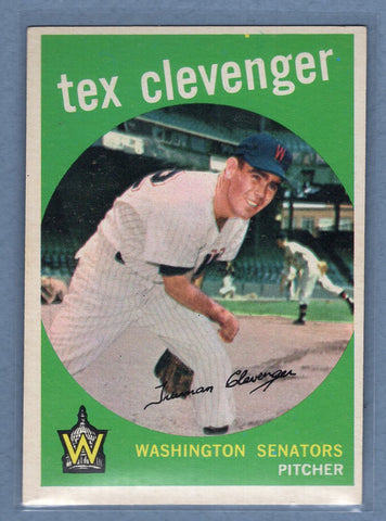 1959 Topps #298 Tex Clevenger (3) EX-MT  GO73