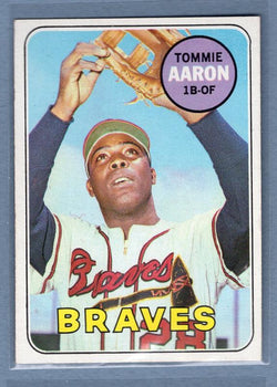 1969 Topps #128 Tommie Aaron EX   GO149