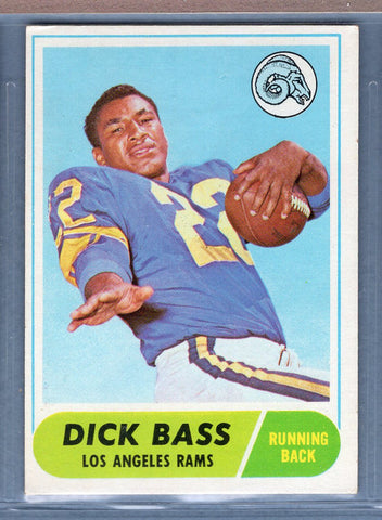 1968 Topps #2 Dick Bass EX   GO209