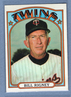 1972 Topps #389 Bill Rigney MG EX-MT  GO483