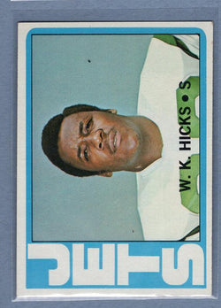 1972 Topps #246 W.K. Hicks EX-MT GO181