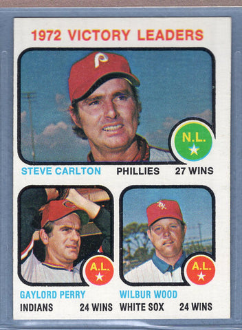 1973 Topps #66 Victory Leaders (Steve Carlton)  (b) EX-MT  GO669