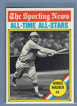 1976 Topps #344 Honus Wagner AT (HOF)  (a) EX-MT  GO450