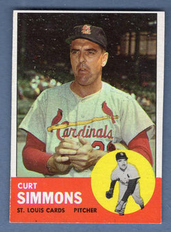 1963 Topps #22 Curt Simmons EX    CCS10