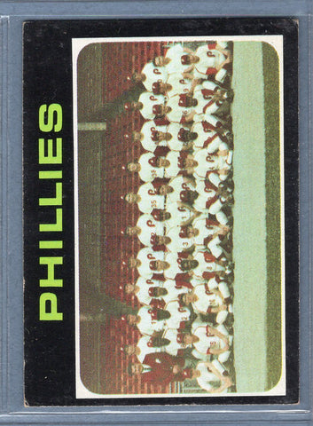 1971 Topps #268 Phillies Team  EX  SB1
