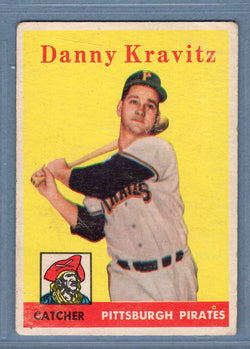 1958 Topps #444 Danny Kravitz (st) VG  GO240