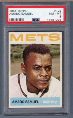 1964 Topps #129 Amado Samuel (41691036) PSA 8