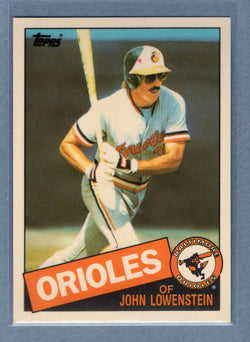 1985 Topps Tiffany #316 John Lowenstein NM