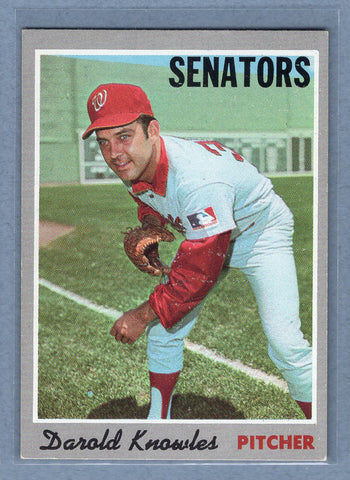 1970 Topps #106 Darold Knowles  (a) EX-MT  GO900