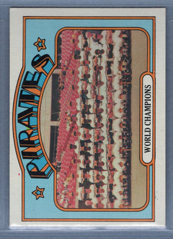 1972 Topps #1 World Champions (Pirates) (b) EX-MT  GO544