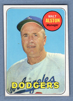 1969 Topps #24 Walt Alston (HOF)(1) EX  GOY