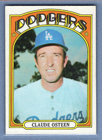 1972 Topps #297 Claude Osteen EX  GO500
