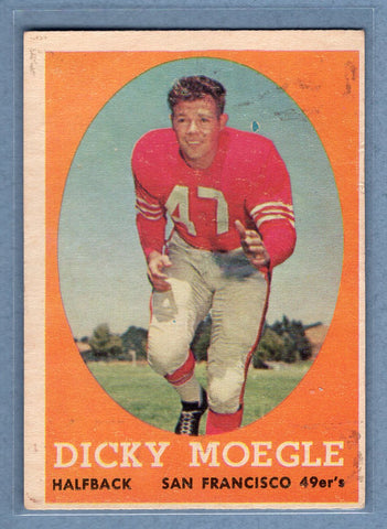 1958 Topps #124 Dicky Moegle (st) VG  GO801