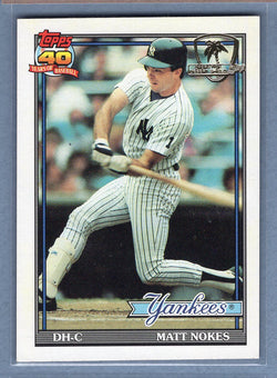 1991 Topps Desert Shield #336 Matt Nokes  NM  GO625