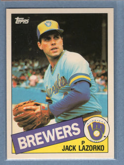 1985 Topps Tiffany #317 Jack Lazorko NM