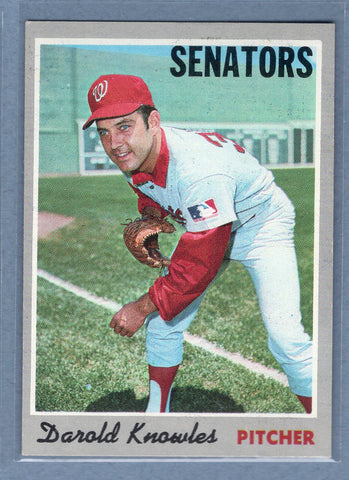 1970 Topps #106 Darold Knowles  (b) EX-MT  GO900
