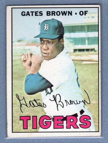 1967 Topps #134 Gates Brown EX  GO368