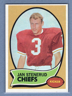 1970 Topps #25 Jan Stenerud (R) (HOF) EX-MT  GO179