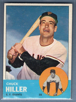 1963 Topps #185 Chuck Hiller VG-EX Set Break