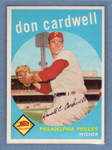 1959 Topps #314 Don Cardwell (2) EX-MT  GO73