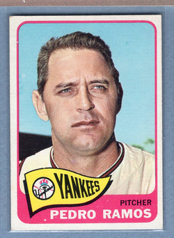 1965 Topps #13 Pedro Ramos (b) (mk) VG-EX  GO375