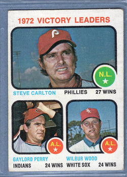 1973 Topps #66 Victory Leaders (Steve Carlton)  (f) EX  GO669