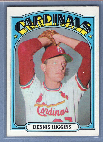 1972 Topps #278 Dennis Higgins  EX  GO315