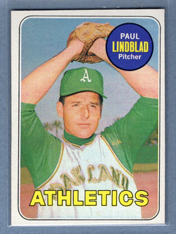 1969 Topps #449 Paul Lindblad EX-MT  GO350