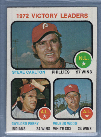 1973 Topps #66 Victory Leaders (Steve Carlton)  (g) EX-MT  GO669
