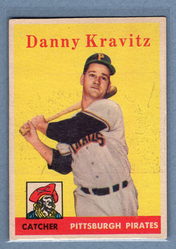 1958 Topps #444 Danny Kravitz (st) VG  GO129
