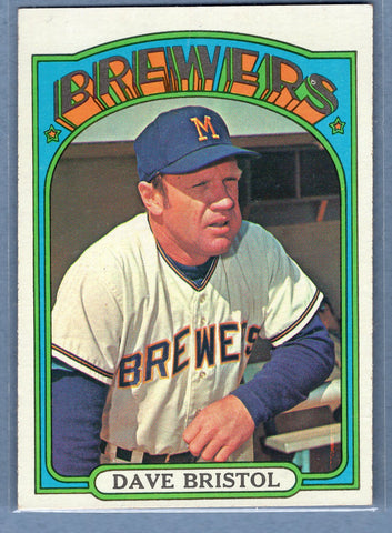 1972 Topps #602 Dave Bristol Ex-Nm