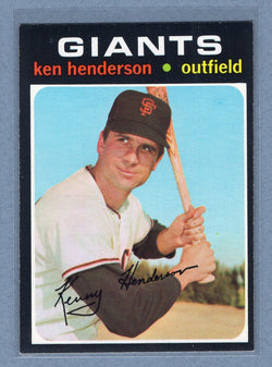 1971 Topps #155 Ken Henderson  (b) EX-MT  GO340