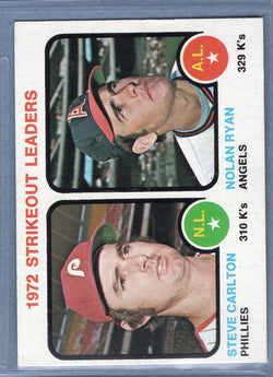 1973 Topps #67 Strikeout Leaders (Ryan, Carlton)  (b) EX-MT  GO669