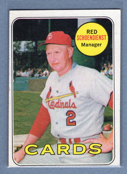 1969 Topps #462 Red Schoendienst (HOF) (b) EX  GO577