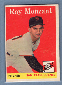 1958 Topps #447 Ray Monzant EX  GO129