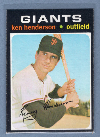 1971 Topps #155 Ken Henderson  (c) EX-MT  GO340