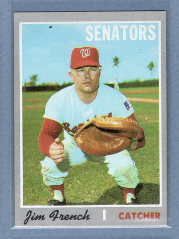 1970 Topps #617 Jim French  EX-MT  GO260