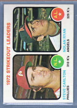 1973 Topps #67 Strikeout Leaders (Ryan, Carlton)  (C) EX-MT  GO669