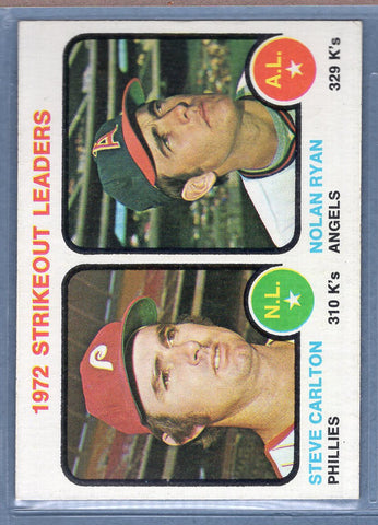 1973 Topps #67 Strikeout Leaders (Ryan, Carlton)  (C) EX-MT  GO669