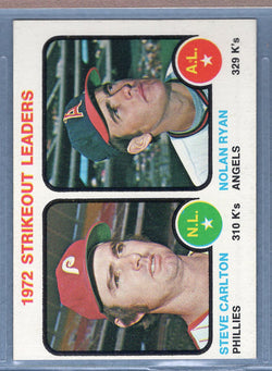 1973 Topps #67 Strikeout Leaders (Ryan, Carlton)  (d) EX-MT  GO669