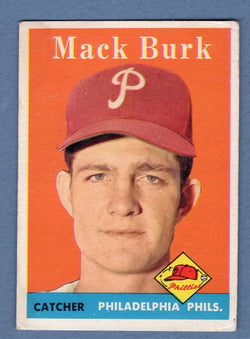 1958 Topps #278 Mack Burk VG-EX  GO495