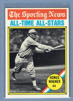 1976 Topps #344 Honus Wagner AT (HOF)  (k) EX-MT  GO450