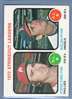 1973 Topps #67 Strikeout Leaders (Ryan, Carlton)  (f) EX  GO669
