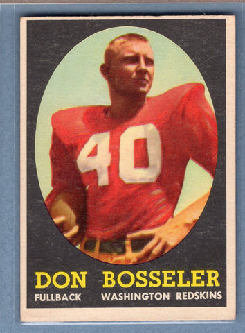 1958 Topps #132 Don Bosseler (R) (b) VG-EX  GO801