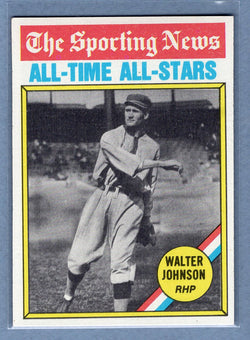 1976 Topps #349 Walter Johnson (HOF)  (a) EX-MT  GO450